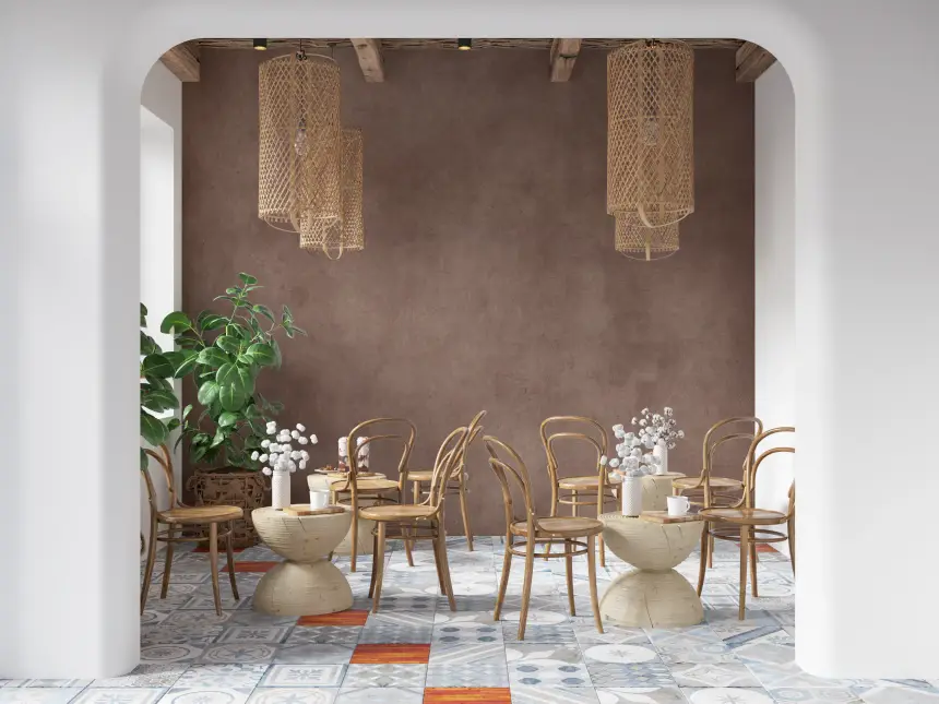 Dirty Paper - Mulberry Wall Mural