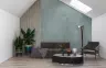 Subtle Sage Green Concrete Effect Wall Mural 6