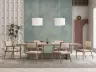 Subtle Sage Green Concrete Effect Wall Mural 8