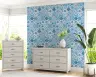 Mediterranean Blue Tile Pattern Wallpaper 8