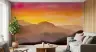 Vibrant Watercolor Mountain Sunset Wall Mural 7
