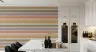 Contemporary Muted Geometric Blocks Stripe Wallpaper 7