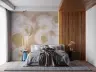 Soft Abstract Brushstroke Circles Wall Mural 6