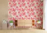 Vibrant Coral Abstract Organic Wallpaper 6