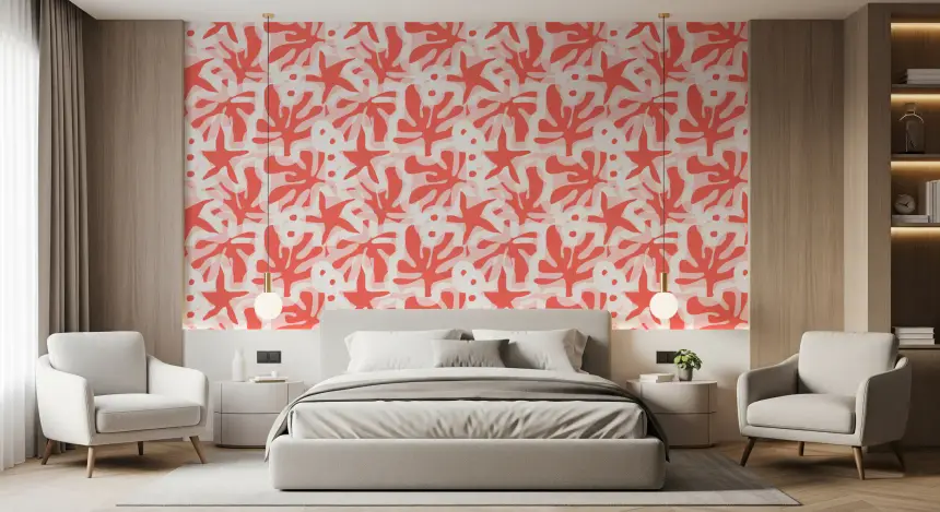 Coral Bloom Overlay Wallpaper