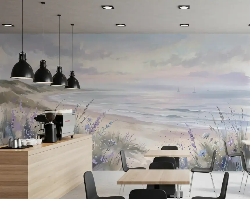 Seaside Serenity & Dune Blooms Wall Mural