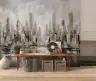 Abstract Cityscape Reflection Wall Mural 7