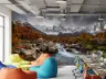 Autumn Mountain River Wall Mural 8