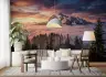Majestic Mountain Sunset Landscape Wall Mural 8