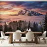 Majestic Mountain Sunset Landscape Wall Mural 7
