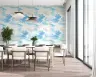 Serene Abstract Blue Watercolour Flow Wallpaper 7