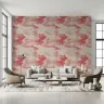 Abstract Blush and Coral Flow Pattern Wallpaper 8