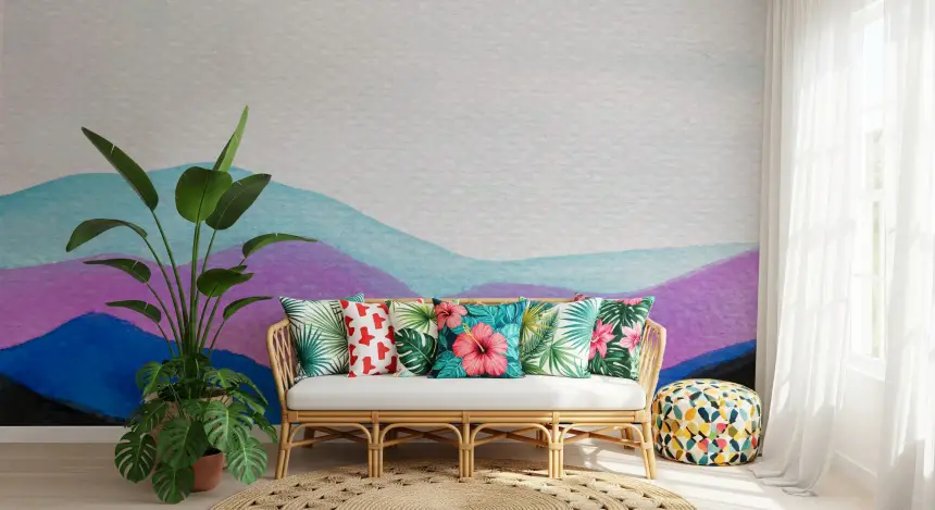 Colorflow Mountain Dream Wall Mural