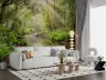 Sunlit Forest Stream Wall Mural 8