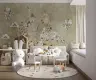 Ornate Indian Peacock and Floral Wall Mural 7