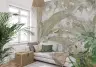 Muted Sage Tropical Leaves Botanical Wall Mural 8