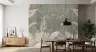 Muted Botanical Leaf and Flower Wall Mural 8