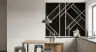 Textured Geometric Black Marble Wall Mural 7