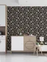 Vintage Floral Vine Wallpaper with Pastel Blooms 8