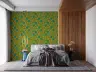 Vibrant Teal Blossom Botanical Wallpaper 8