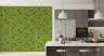 Vibrant Teal Blossom Botanical Wallpaper 7
