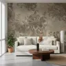Earthy Abstract Foliage Wall Mural 8