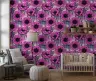 Bold Magenta Anemone Botanical Wallpaper 8