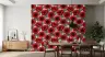 Vibrant Red Anemone Floral Pattern Wallpaper 7