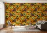 Vibrant Wren and Anemone Botanical Wallpaper 8