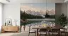 Misty Alpine Lake Morning Reflection Wall Mural 7