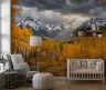Golden Aspen Mountain Landscape Wall Mural 6