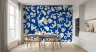 Modern Abstract Organic Shapes Blue Wallpaper 8