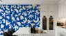 Modern Abstract Organic Shapes Blue Wallpaper 6