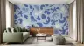Modern Blue Organic Shapes Wall Mural 8