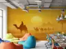 Sahara Sunset Camel Caravan Wall Mural 8