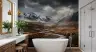 Dramatic Mountain River Valley Wall Mural 7