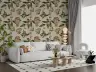Vintage Botanical Mushroom and Acorn Pattern Wallpaper 6