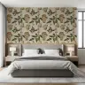 Vintage Botanical Mushroom and Acorn Pattern Wallpaper 7
