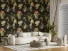 Dark Forest Botanical Mushroom Pattern Wallpaper 6