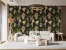 Dark Forest Botanical Mushroom Pattern Wallpaper 7