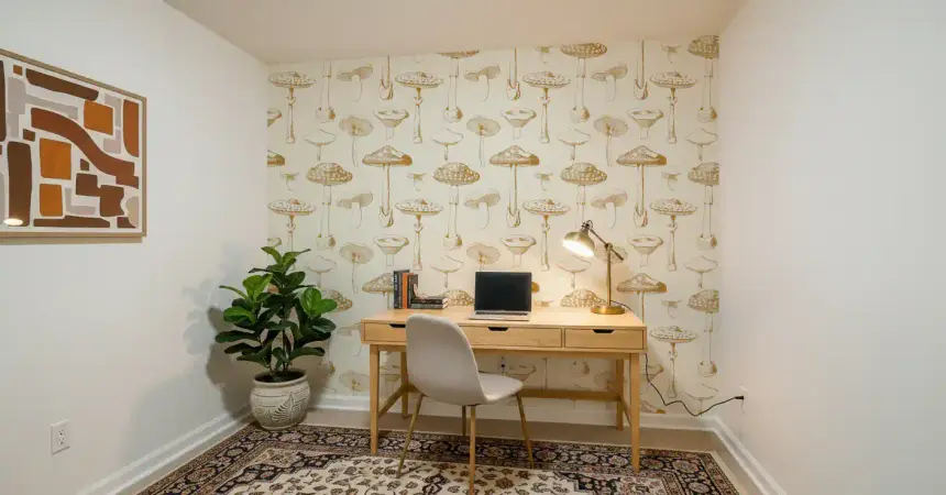 Golden Mushroom Sketchbook Wallpaper