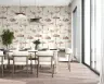 Vintage Maroon Fungi Sketch Pattern Wallpaper 8