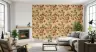 Vintage Botanical Hummingbird and Floral Wallpaper 6