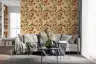 Vintage Botanical Hummingbird and Floral Wallpaper 7