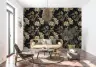 Opulent Gold Botanical Floral Pattern Wallpaper 8