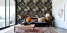 Opulent Gold Botanical Floral Pattern Wallpaper 6
