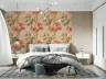 Elegant Vintage Coral Floral Pattern Wallpaper 6