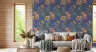 Vintage Botanical Floral Indigo Wallpaper 7