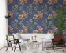 Vintage Botanical Floral Indigo Wallpaper 6