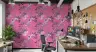 Fuchsia Bloom Vintage Floral Pattern Wallpaper 8